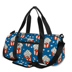 Cute Popcorn Box Pattern Print Gym Bag