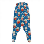Cute Popcorn Box Pattern Print Hammer Pants