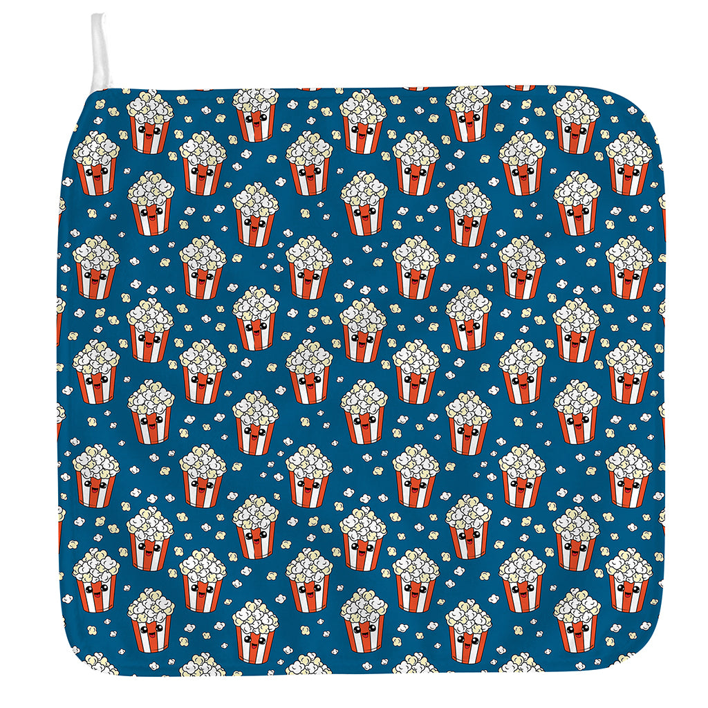 Cute Popcorn Box Pattern Print Hand Towel