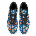 Cute Popcorn Box Pattern Print High Top Leather Sneakers