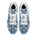 Cute Popcorn Box Pattern Print High Top Leather Sneakers