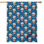 Cute Popcorn Box Pattern Print House Flag