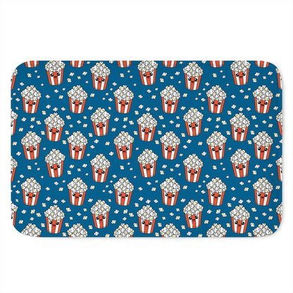 Cute Popcorn Box Pattern Print Indoor Door Mat