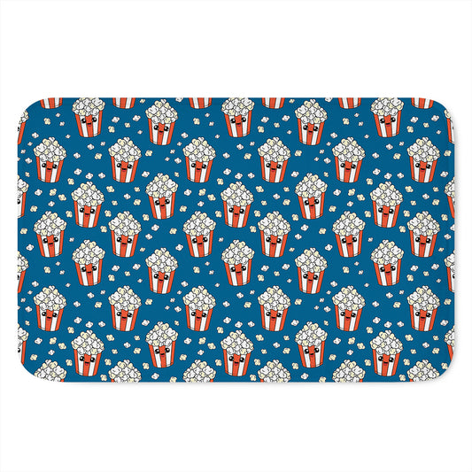 Cute Popcorn Box Pattern Print Indoor Door Mat