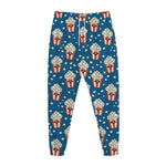 Cute Popcorn Box Pattern Print Jogger Pants