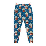 Cute Popcorn Box Pattern Print Jogger Pants