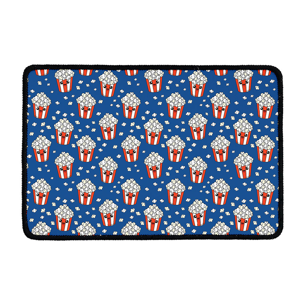 Cute Popcorn Box Pattern Print Kitchen Mat