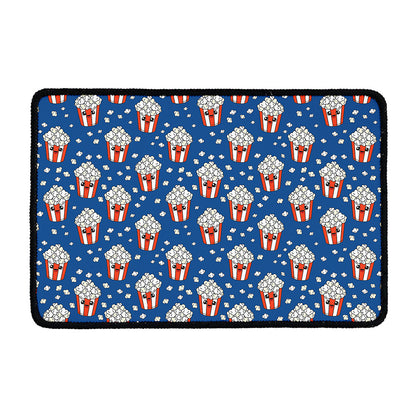 Cute Popcorn Box Pattern Print Kitchen Mat