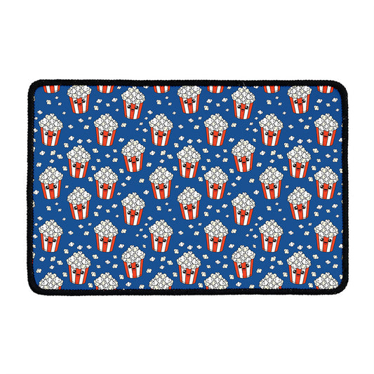 Cute Popcorn Box Pattern Print Kitchen Mat