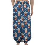 Cute Popcorn Box Pattern Print Lantern Pants