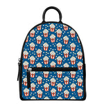 Cute Popcorn Box Pattern Print Leather Backpack