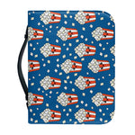 Cute Popcorn Box Pattern Print Leather Bible Cover