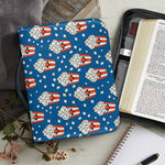 Cute Popcorn Box Pattern Print Leather Bible Cover