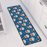 Cute Popcorn Box Pattern Print Long Kitchen Mat