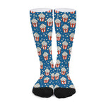 Cute Popcorn Box Pattern Print Long Socks