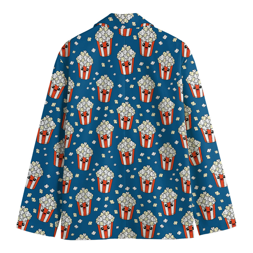 Cute Popcorn Box Pattern Print Men's Blazer