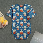Cute Popcorn Box Pattern Print Men's Bodysuit