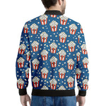 Cute Popcorn Box Pattern Print Men's Bomber Jacket