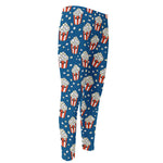 Cute Popcorn Box Pattern Print Men's Compression Pants