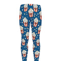 Cute Popcorn Box Pattern Print Men's Leggings