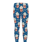 Cute Popcorn Box Pattern Print Men's leggings