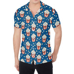 Cute Popcorn Box Pattern Print Men's Shirt
