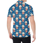 Cute Popcorn Box Pattern Print Men's Shirt