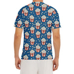 Cute Popcorn Box Pattern Print Men's Short Sleeve Rash Guard