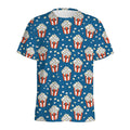 Cute Popcorn Box Pattern Print Men's Athletic T-Shirt