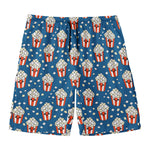 Cute Popcorn Box Pattern Print Men's Swim Trunks