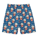 Cute Popcorn Box Pattern Print Men's Swim Trunks