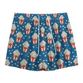 Cute Popcorn Box Pattern Print Mesh Shorts