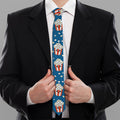 Cute Popcorn Box Pattern Print Necktie