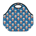 Cute Popcorn Box Pattern Print Neoprene Lunch Bag