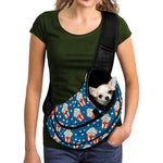 Cute Popcorn Box Pattern Print Pet Sling Carrier