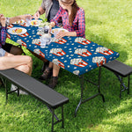 Cute Popcorn Box Pattern Print Picnic Table Cover
