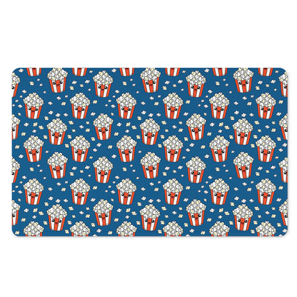 Cute Popcorn Box Pattern Print Polyester Doormat