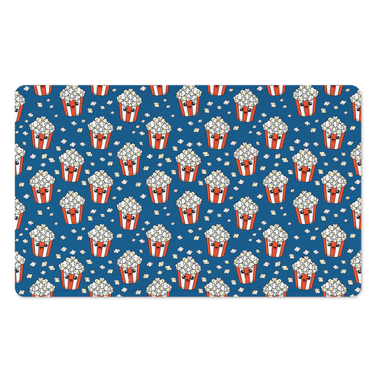 Cute Popcorn Box Pattern Print Polyester Doormat