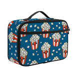 Cute Popcorn Box Pattern Print Portable Lunch Bag