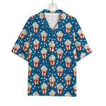 Cute Popcorn Box Pattern Print Rayon Hawaiian Shirt