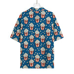 Cute Popcorn Box Pattern Print Rayon Hawaiian Shirt