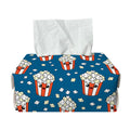 Cute Popcorn Box Pattern Print Rectangle Tissue Box Cover
