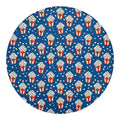 Cute Popcorn Box Pattern Print Round Blanket