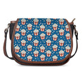 Cute Popcorn Box Pattern Print Saddle Bag