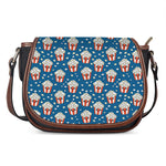 Cute Popcorn Box Pattern Print Saddle Bag