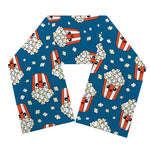 Cute Popcorn Box Pattern Print Scarf