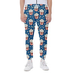 Cute Popcorn Box Pattern Print Scuba Joggers