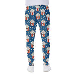 Cute Popcorn Box Pattern Print Scuba Joggers