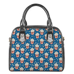 Cute Popcorn Box Pattern Print Shoulder Handbag