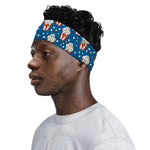 Cute Popcorn Box Pattern Print Sports Headband